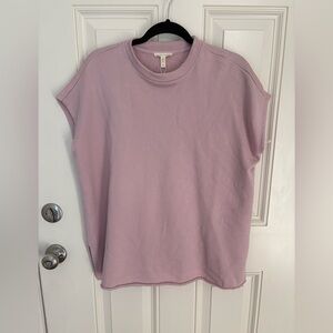 Eileen & Fisher Organic Cotton French Terry Crew Neck Top NWT Size Small